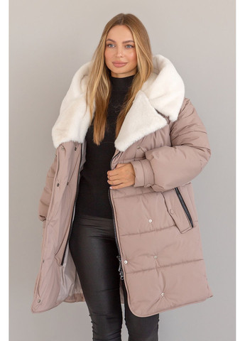 Бежевая зимняя зимня куртка фрея MioRichi