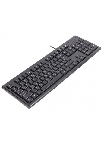 Клавіатура KR-83 USB, чорна, 104клав, Великий Enter Comfort Rounded Edge keyboard X-slim A4Tech (333825050)