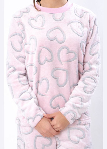 Светло-розовая зимняя пижама для девочки (подростковая) (p-8409) Носи своє