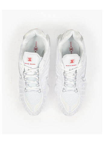 Белые демисезонные кроссовки мужские Nike SHOX TL White