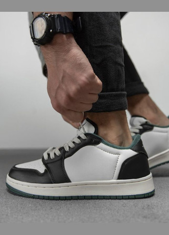 Чорно-білі Зимовий чоловічі зимові кросівки на флісі білі з чорним No Brand