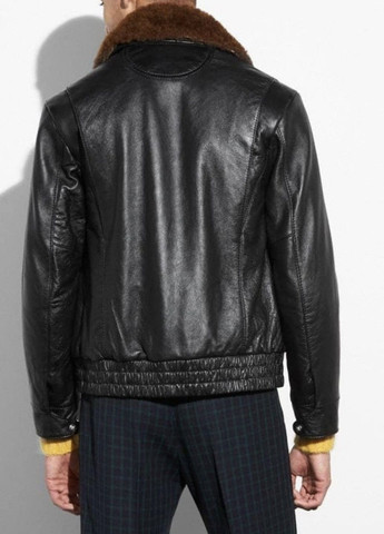 Чорна демісезонна куртка Coach