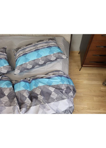 Постільна білизна з резинкою Гудзон, ранфорс Полуторний розмір, наволочки 50/70 No Brand (364218933)