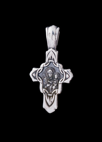 Серебряный православный крестик с распятием 13843 Oniks (264025058)