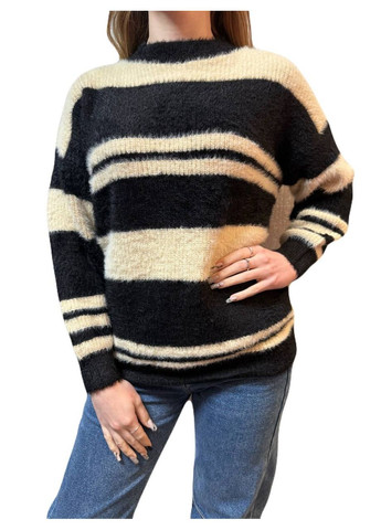 Чорний зимовий светр Glam Panic