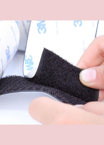 Стрічка-липучка на клейовій основі 9448A 25мм 25см чорна 3М (326065847)