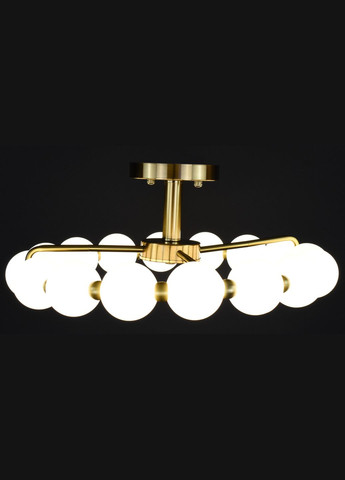 Люстра світлодіодна стельова LED світильник для квартири на стелю лед 28036 Латунь 20х54х54 см. Sunnysky (364759266)