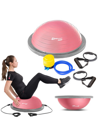 Балансировочная полусфера HS-L058 розовая Hop-Sport (361952693)