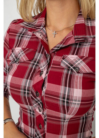 Бордовая кэжуал рубашка Ager