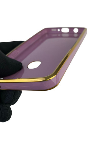 Чехол для Galaxy A21s SM-A217F с защитой камеры с золотой окантовкой на самсунг а21с черничный gs1 Samsung (366232036)