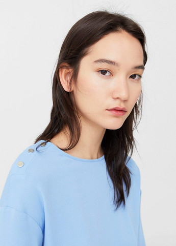 Блакитна блуза Mango