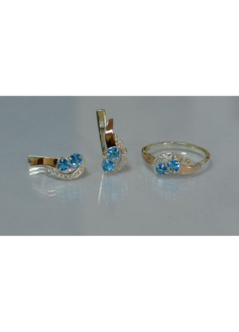 Набор украшений из серебра с золотом. Silver Style (367268306)