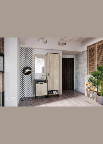 Шафа-пенал з вішалкою для одягу на ніжках від F-0005 MORELI (335424377)