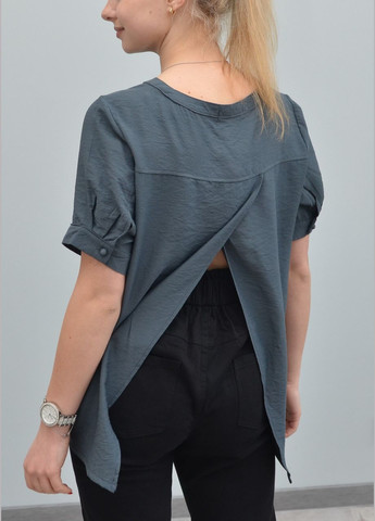 Сіра жіноча блуза р. m l, сірий No Brand