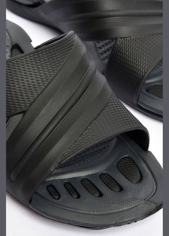 Черные пляжные шлепки подростковые пена черногоцвета Let's Shop