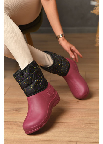 Бордовые дутики женские на меху бордового цвета Let's Shop