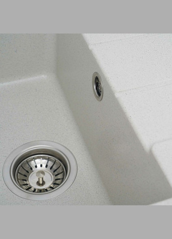 Гранітна мийка для кухні INTENSO 6550 матова Біла в крапку Valeso (336934379)