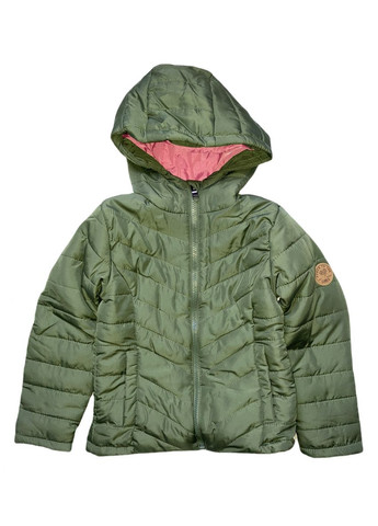 Оливкова (хакі) демісезонна куртка демісезонна водовідштовхувальна та вітрозахисна для дівчинки 3001143 хакі Action