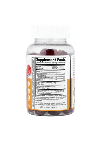 Probiotic Kids, Детский пробиотик, 5 млрд, 5 млрд, 60 жевательных таблеток Lifeable (370162515)