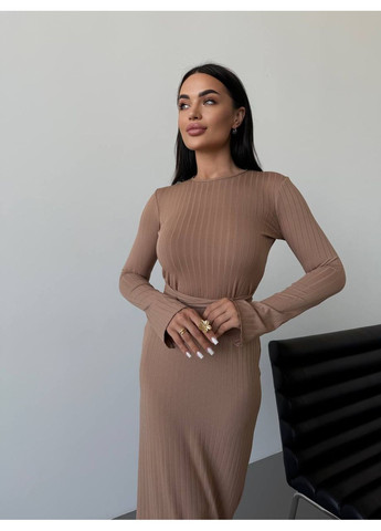 Коричнева святковий сукня Vione однотонна
