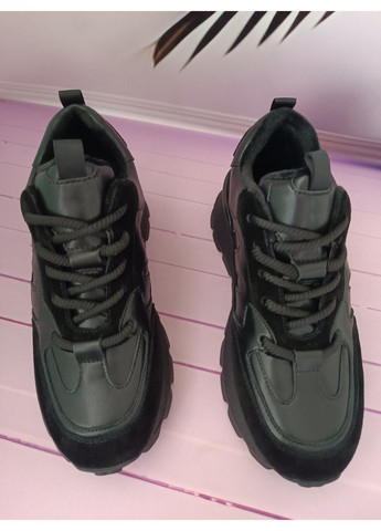 Кросівки жіночі шкіряні зимові на хутрі No Brand (370563150)