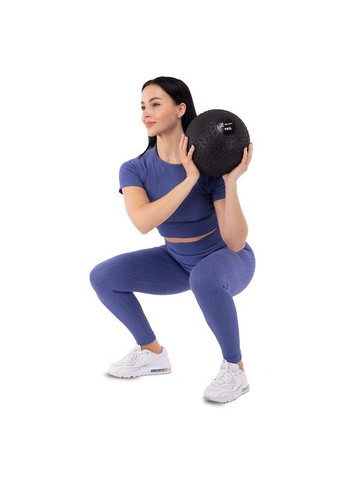 Слембол м'яч набивний для кросфіту і фітнесу Slam Ball Чорний (вес 7 кг) FI-7474-7 Zelart (367617509)