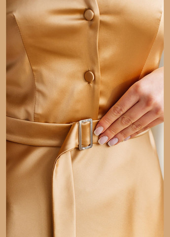 Бежева святковий жіноча сукня «aurum» Lana Bryk однотонна