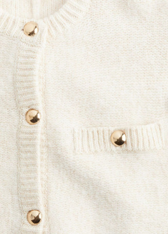 Молочный демисезонный кардиган H&M