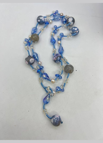 Намисто агат та чеське скло 16 мм 85 см No Brand (322007171)