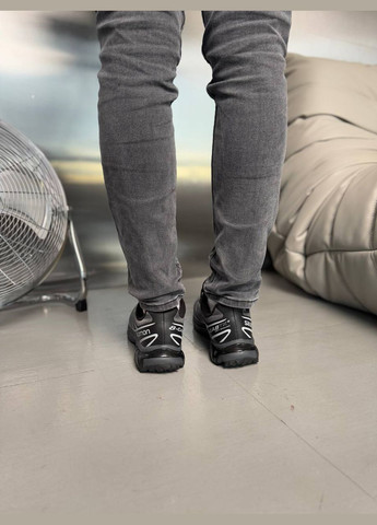 Черные зимние кроссовки зимние мужские salomon xt-6 winter gore-tex black gray termo fleece | саломон хт-6 черные серые термо с флисом No Brand