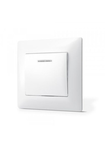 Выключатель одноклавишный с подсветкой белый STANDARD Titanum (369165177)