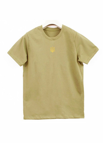 Койот футболка чоловіча з вишитим тризубом як у президента койот Ladan