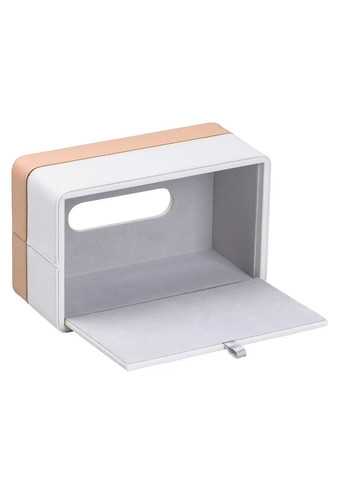 Салфетница из эко кожи для стола белая органайзер для салфеток и сервировки стола ProDobro (364190953)