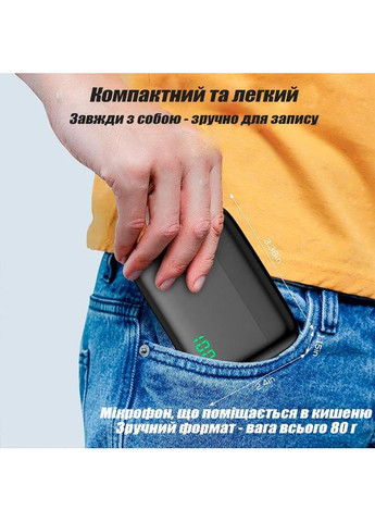 Беспроводная Петличка 2 шт с Зарядным Кейсом USB Type C Беспроводной Микрофон Петличный для Телефона на одежду SX (366664727)