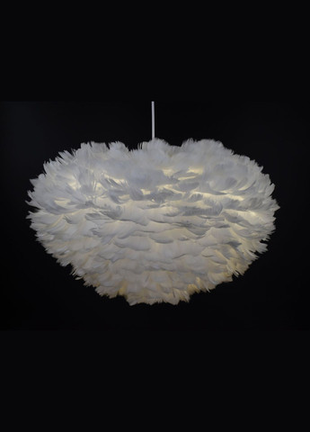 Люстра подвесная с перьями на 3 лампочки 26705 Белый 40-120х60х60 см. Sunnysky (365726892)