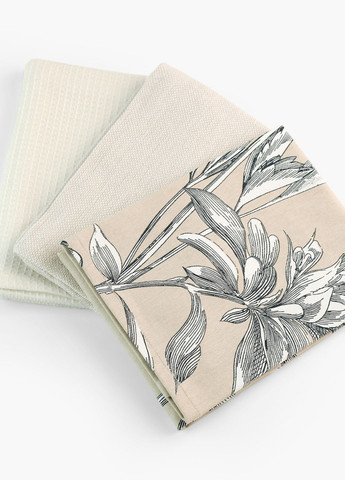 Рушник кухонний "Тоскана" 40х60 см MVM однотонний бежевий