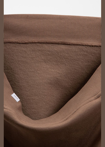 Коричневый хлопковый свитшот с нашивкой Les Deux - крой коричневый кэжуал - (291442588)