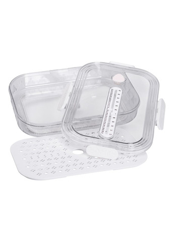 Контейнер для еды пластиковый 32.5х22.5х6 с индикатором даты и регулировкой влажности пищевой контейнер Белый HP-27-6 Jooki (358706593)