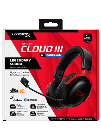 Гарнитура Cloud III S Black/Red (A59Z0AA) HyperX (356728191)