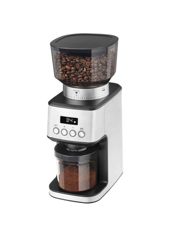 Кофемолка жернова, 180Вт, об'єм зерен-250г, 31 ступ.помелу, метал, сріблястий Catler (370615429)