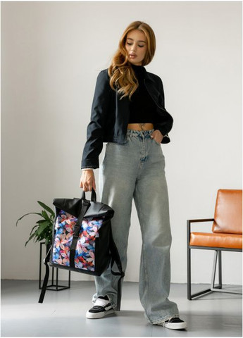 Рюкзак женский из экокожи 20 л городской спортивный с отделением для ноутбука маленький Черный 39717 Sambag (355884673)