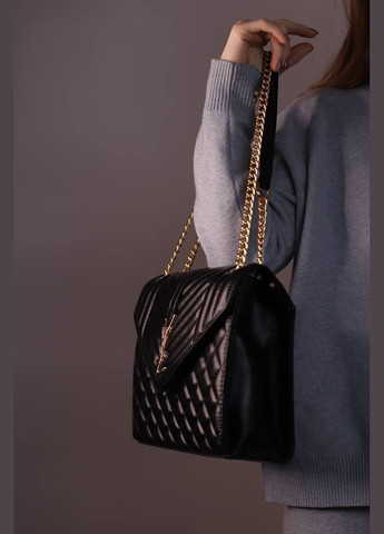 Жіноча сумка YSL Envelope black, женская сумка, брендова сумка Ів Сен Лоран чорна No Brand (307925632)