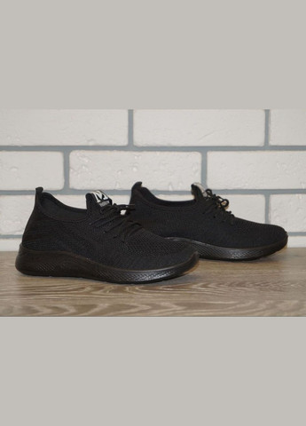 Чорні Осінні кросівки текстильні підліткові чорні Canoa