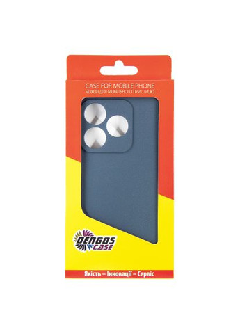 Чохол до мобільного телефона (DG-KM-104) DENGOS Realme C63 Carbon + glass Blue (364549503)