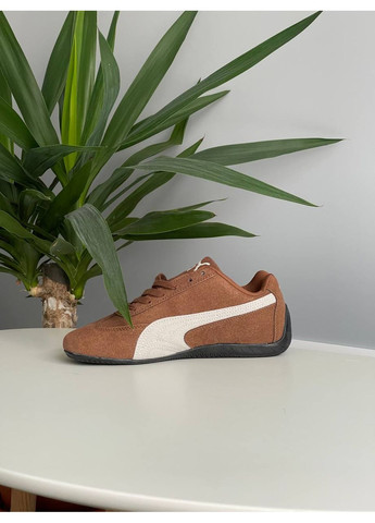 Кроссовки женские Puma Speedcat Brown | Пума Спидкат коричневые No Brand коричневые демисезоны (361244410)
