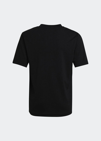 Чорна демісезонна футболка adidas Tiro ESS Run HE7176