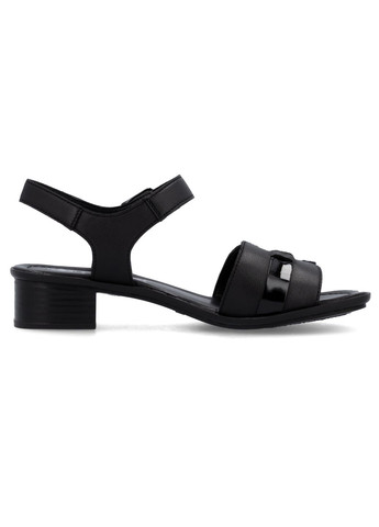 Черные летние босоножки Rieker