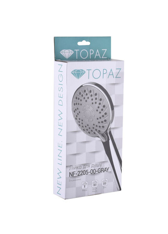Душевая лейка NF2205-00-GRAY Topaz (299997438)