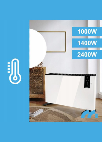 Конвекторний нагрівач 2400 Вт білий Maltec (341281801)