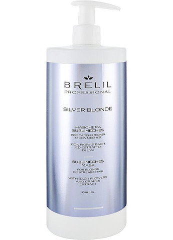 Маска для устранения желтизны Silver Blonde Sublimeches Mask 1000ml (951030-127890) BRELIL (368609282)